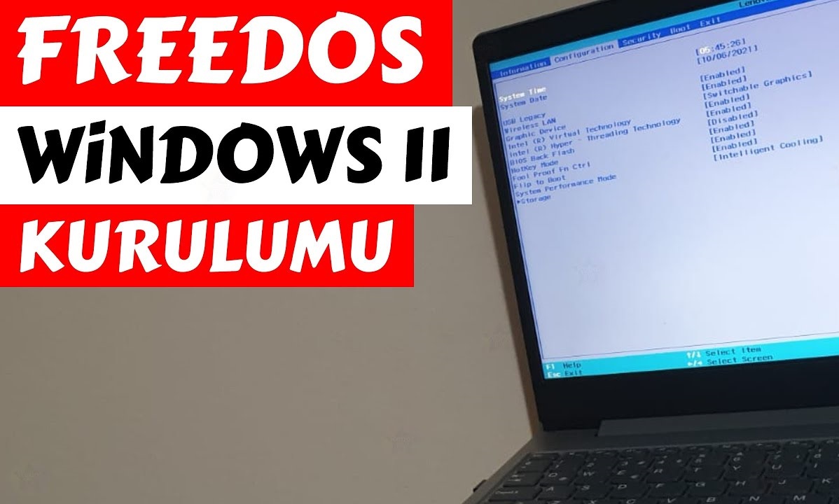 free dos windows yükleme